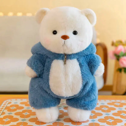 Teddybär mit blauem Hai Kostüm 30-40cm